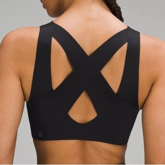Lululemon Enlite Zip Front High Impact Sports Bra, Black, 38DD - Picture 2 of 7
